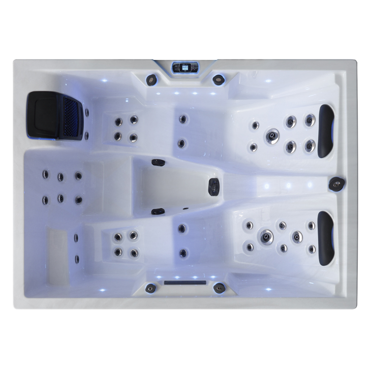 eco-4051 Aussenwhirlpool f. 3 Personen 405 eco Sterling Silver 220 x 160