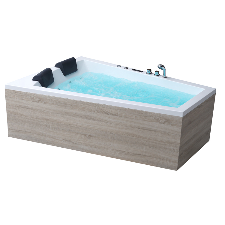 Whirlwanne GE 105E mit Holz-Schürze
