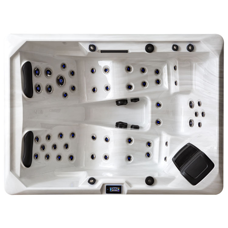 Aussenwhirlpool f. 3 Personen 704 premium Sterling Silver 220x160 grau Aussenwhirlpool f. 3 Personen 704 premium Sterling Silver 220x160 grau